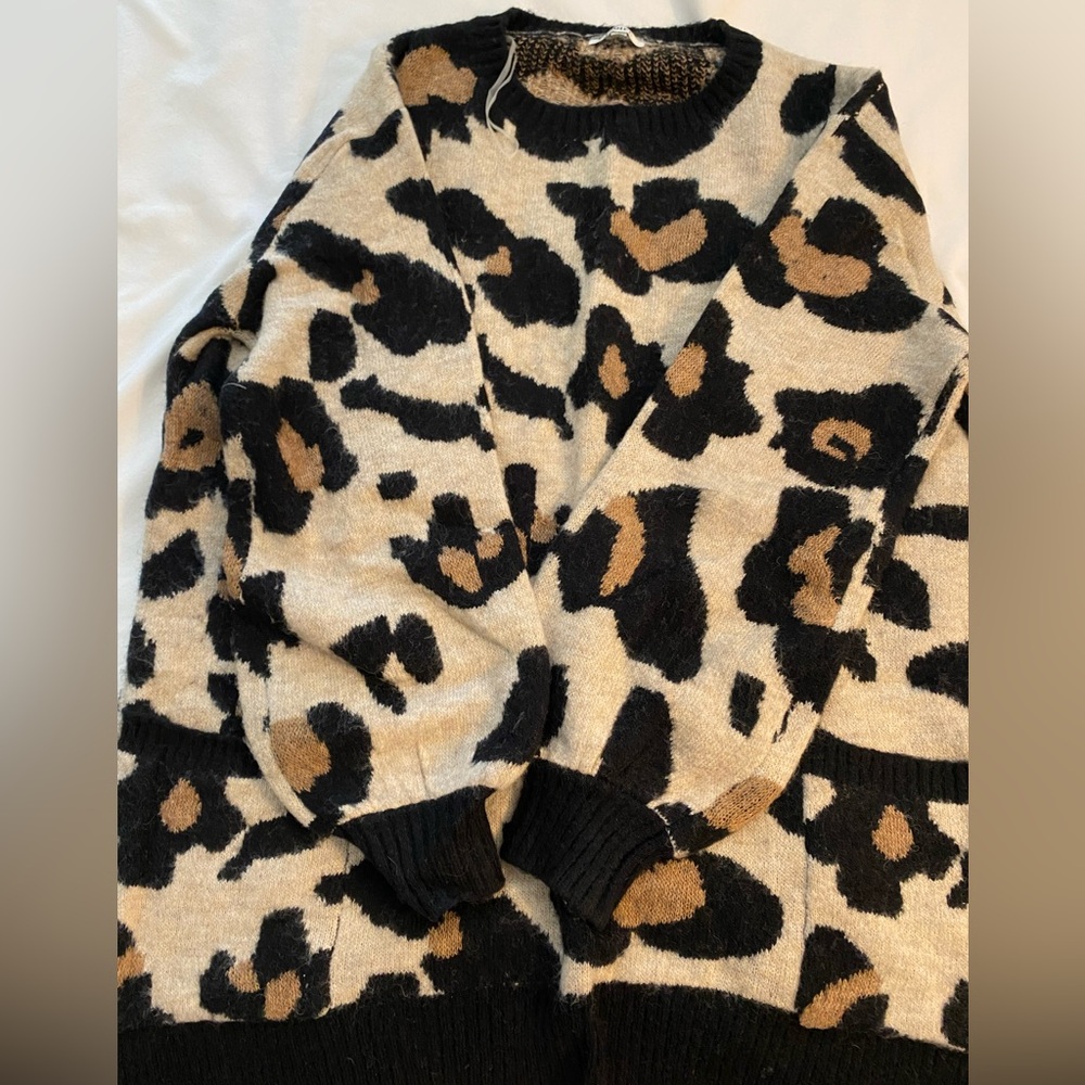 Leopard print sweater